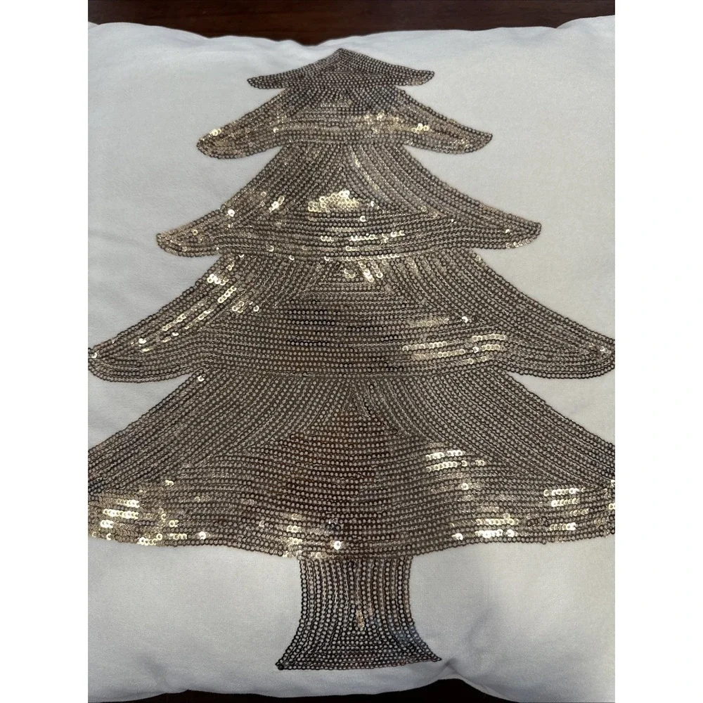 Stratford Home Tree Sequin‎ Cushion 18x18